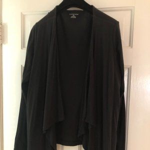 LANDS END LIGHTWEIGHT FRONT OPENING SWEATER